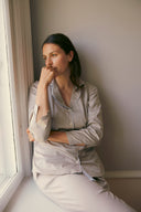 Fiona Buks - Satinvævet Lys Grå