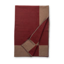 Plaid - Square Bordeaux & Sand