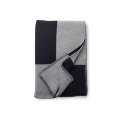 Plaid - Square Sort & Lys Grå