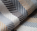 Plaid - Stribet Hvid